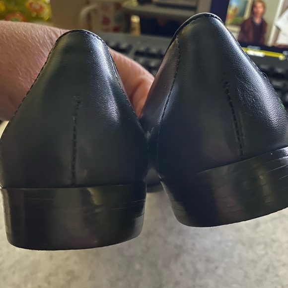 Etienne Aigner Vintage "Michele" Blue Leather Penny Loafers - Picture 8 of 8